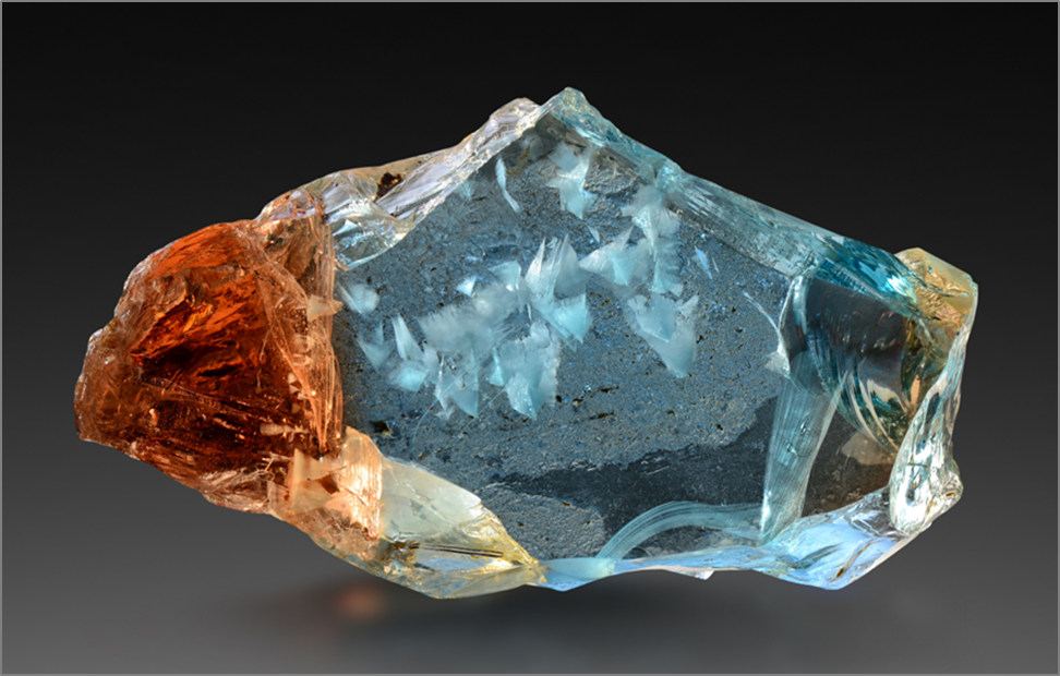 Topaz with Fluorite